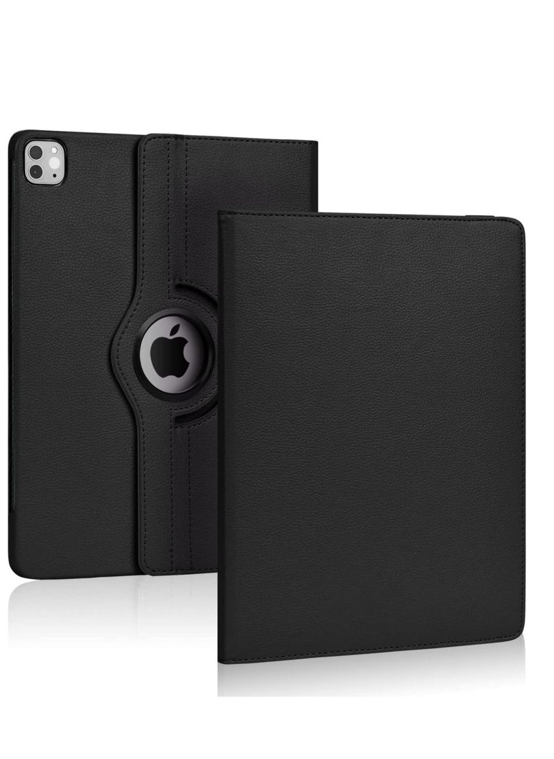 ipad pro 12.9 inch 2nd & 1st Gen case Cover for Model MP6G2LL /A MQDA2LL /A MPLL2LL /A ML0F2LL /A ML3K2LL /A ML0N2LL /A ML0R2LL /A with Rotating Stand Auto Sleep/Wake Black