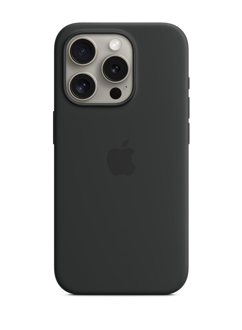 يوارب كينج واقي جراب سيليكون سائل متوافق مع ايفون 16 برو اسود