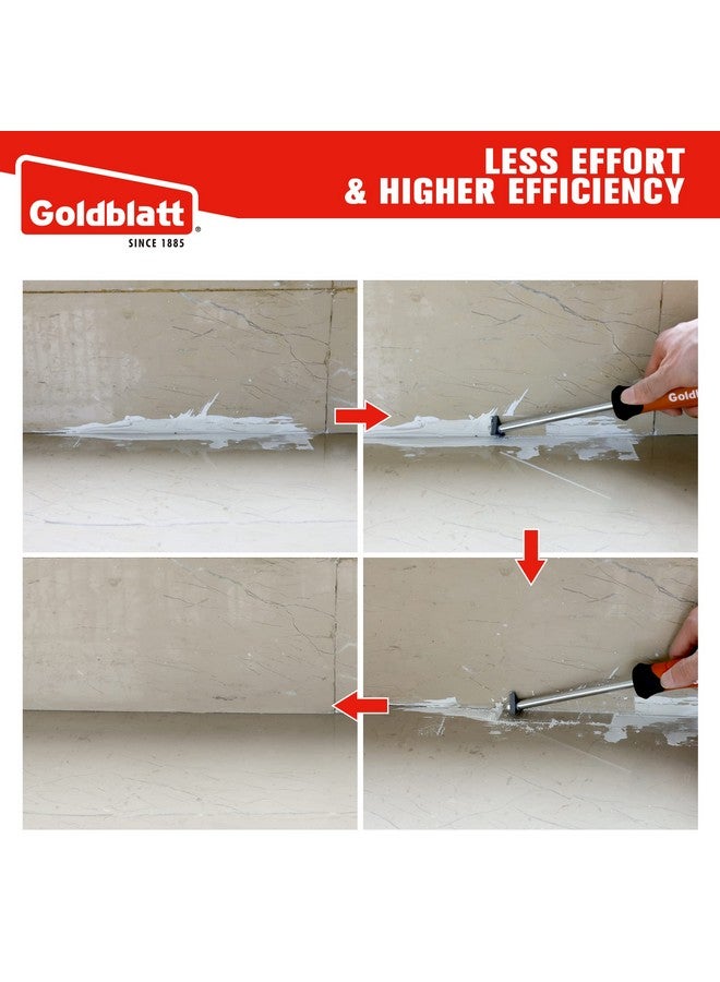 جولدبلات أداة إزالة الجص من جولدبلات مع طرف كربيد بديل - منظف احترافي للجص، مزيل للحشو، مكشطة بمقبض ناعم، لتنظيف فجوات بلاط السيراميك للأرضيات، أو مفاصل البلاط أو زواياه - Image 5