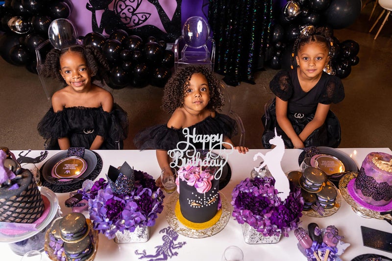 AHAORAY Silver Glitter Birthday Cake Topper - Eco-Friendly Cardboard Cake Bunting Decor  1 Piece  for Birthday Party Decoration Supplies - Image 4