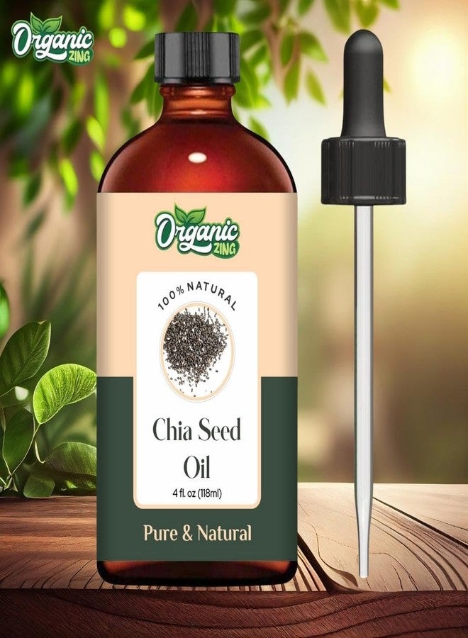 Organic Zing Chia Seed Oil 118 ml - Cosmetic Grade Chia Seed Carrier Oil for Skin & Hair Care | Omega-Rich Lightweight Oil for DIY Beauty Formulations - Image 3