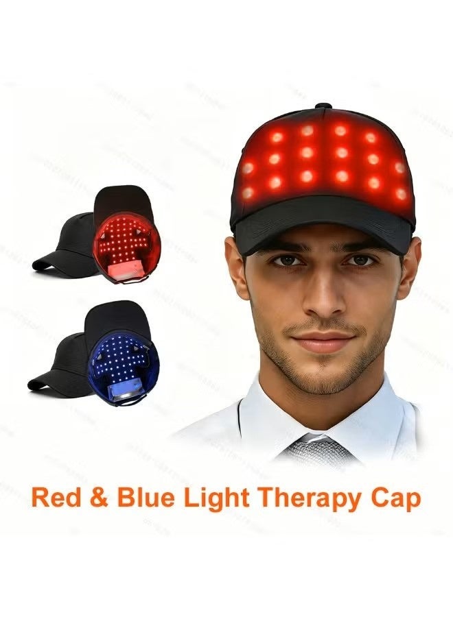 BlueFire Advanced Red Infrared Light Therapy Hair Regrowth Cap - 56 Medical Grade LED Diodes | 450nm 660nm 850nm Wavelengths | Rechargeable Portable Hair Growth Hat for Men & Women | Scalp Care Anti Hair Loss Device - Image 4