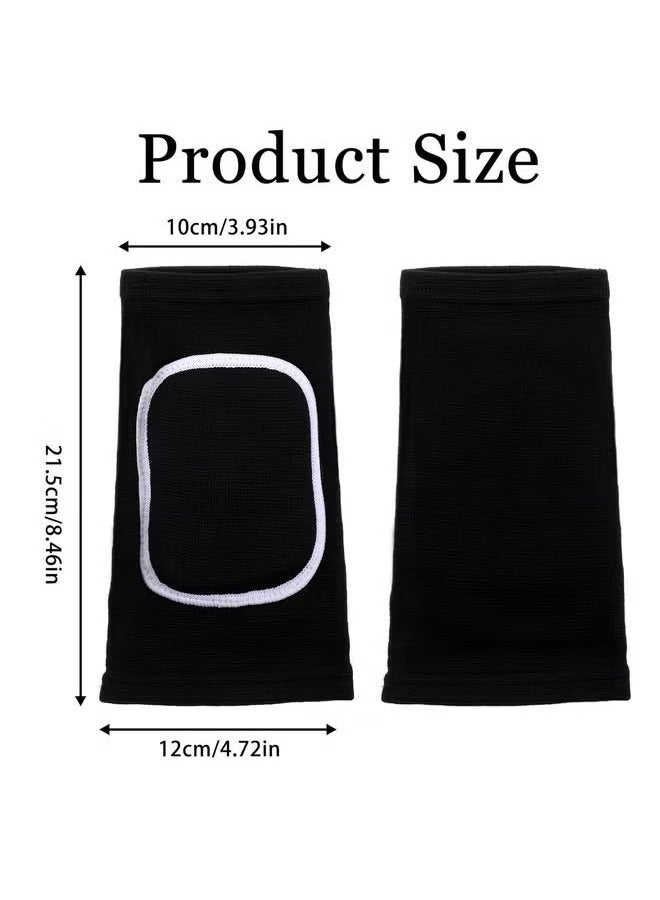 Generic Knee Elbow Pads Set - 1 Pair, Black, Unisex - for Volleyball, Dance, Football, Yoga  - Image 2