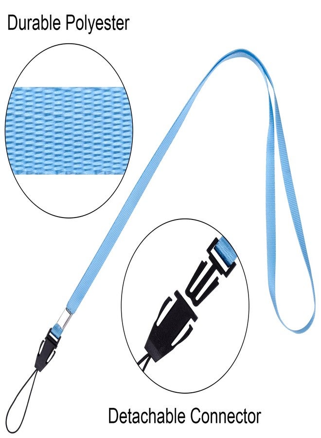 Wisdompro Pack of 20 Lanyard and Wrist Strap, Colourful Lanyards for Adults and Children, Lanyard for ID Cover, USB Stick, Keys (10 Colours) - Image 5