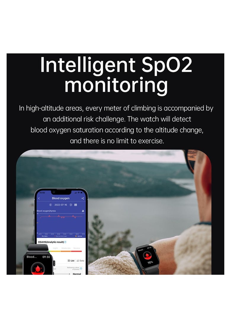 AROAQ Smart Watch, Fitness Tracker With Heart Rate Monitor, Brown Leather Multifunctional Smart Watch, Waterproof Activity Tracker For Android And Ios Phones - Image 4