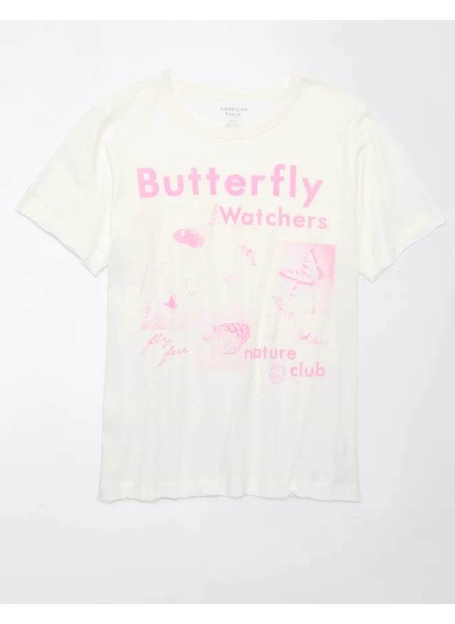 امريكان ايجل Crew Neck Printed T-Shirt