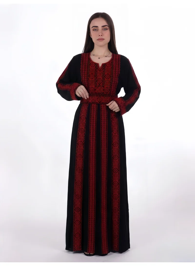 AL BENT AL SHARQIEH  Ladies Belted Embroidered jalabiya dress for Women | Best Price UAE