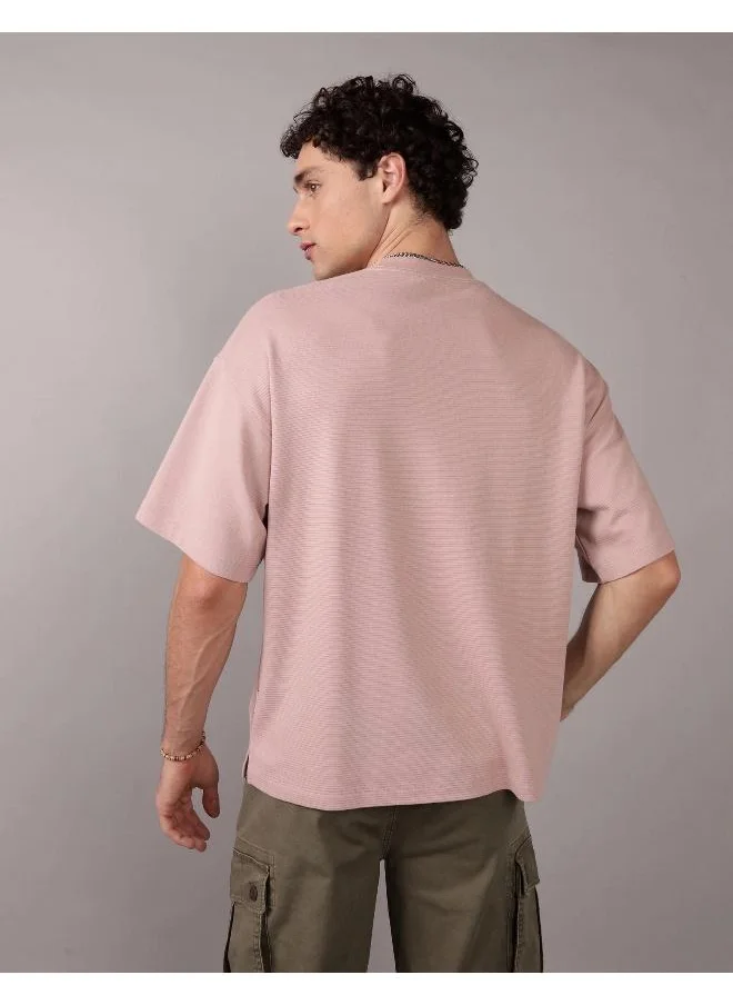 American Eagle AE Oversized Textured T-Shirt