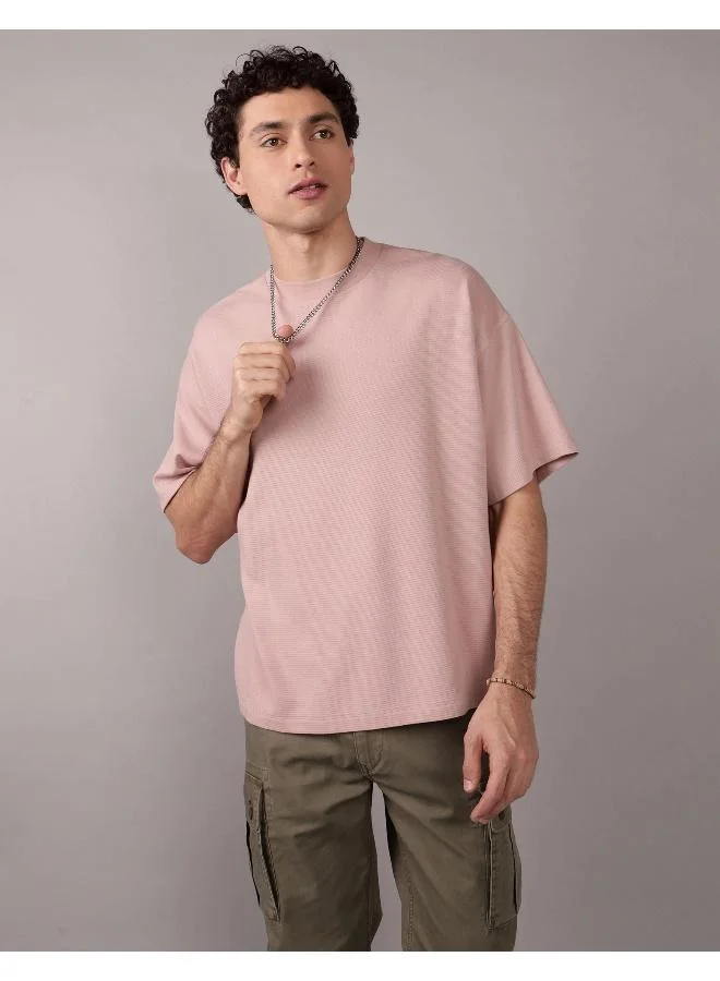 American Eagle AE Oversized Textured T-Shirt