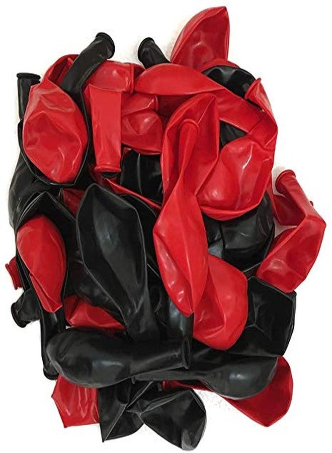 HEMITO Premium Metallic Latex Balloons Pack Of 50 Red and Black Balloons for Decoration (Red,Black, Pack Of 200) - Image 3