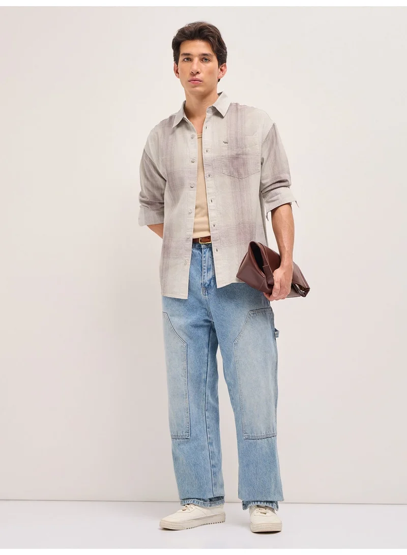 THE BEAR HOUSE  Men’s Long Sleeve Shirt – Classic, Comfortable and Stylish Essential for Work, Travel or Casual Outings for Men | Best Price UAE