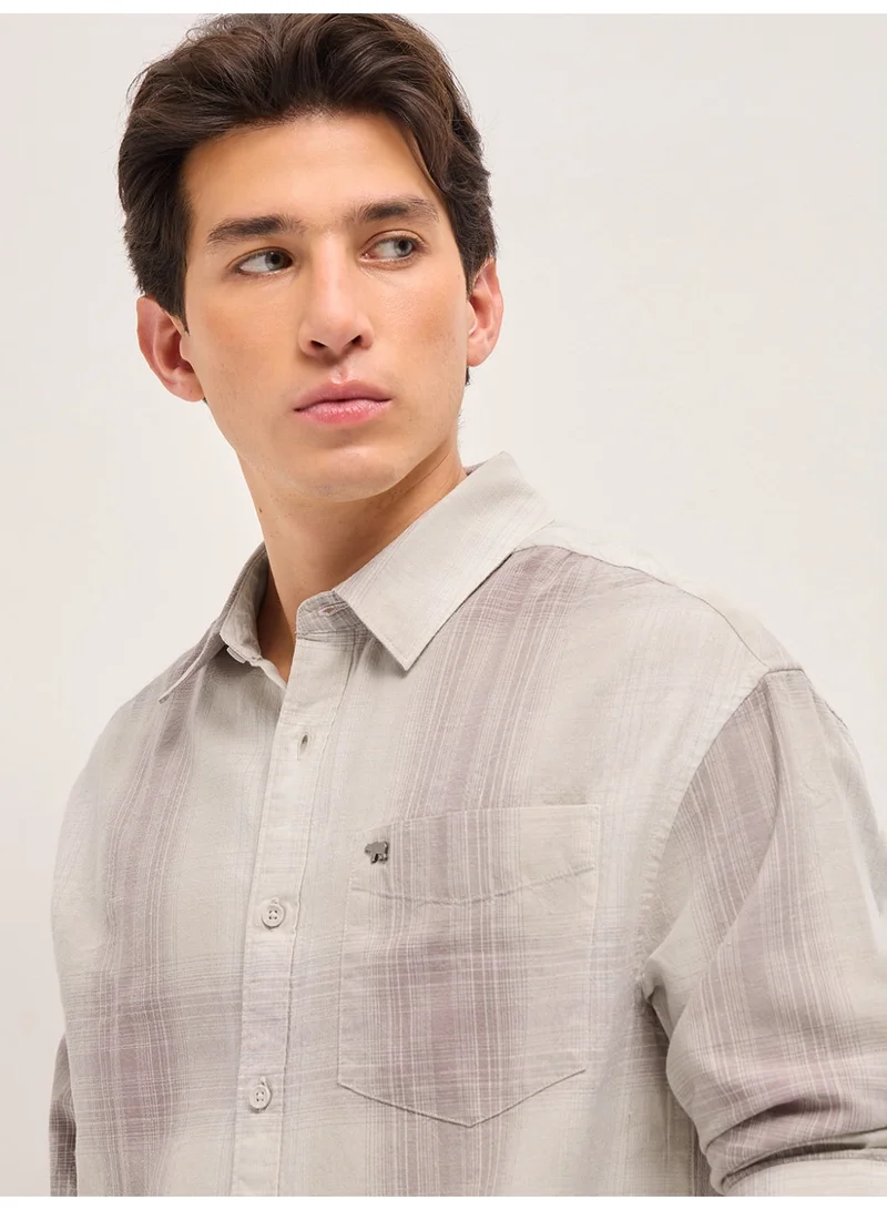 THE BEAR HOUSE  Men’s Long Sleeve Shirt – Classic, Comfortable and Stylish Essential for Work, Travel or Casual Outings for Men | Best Price UAE