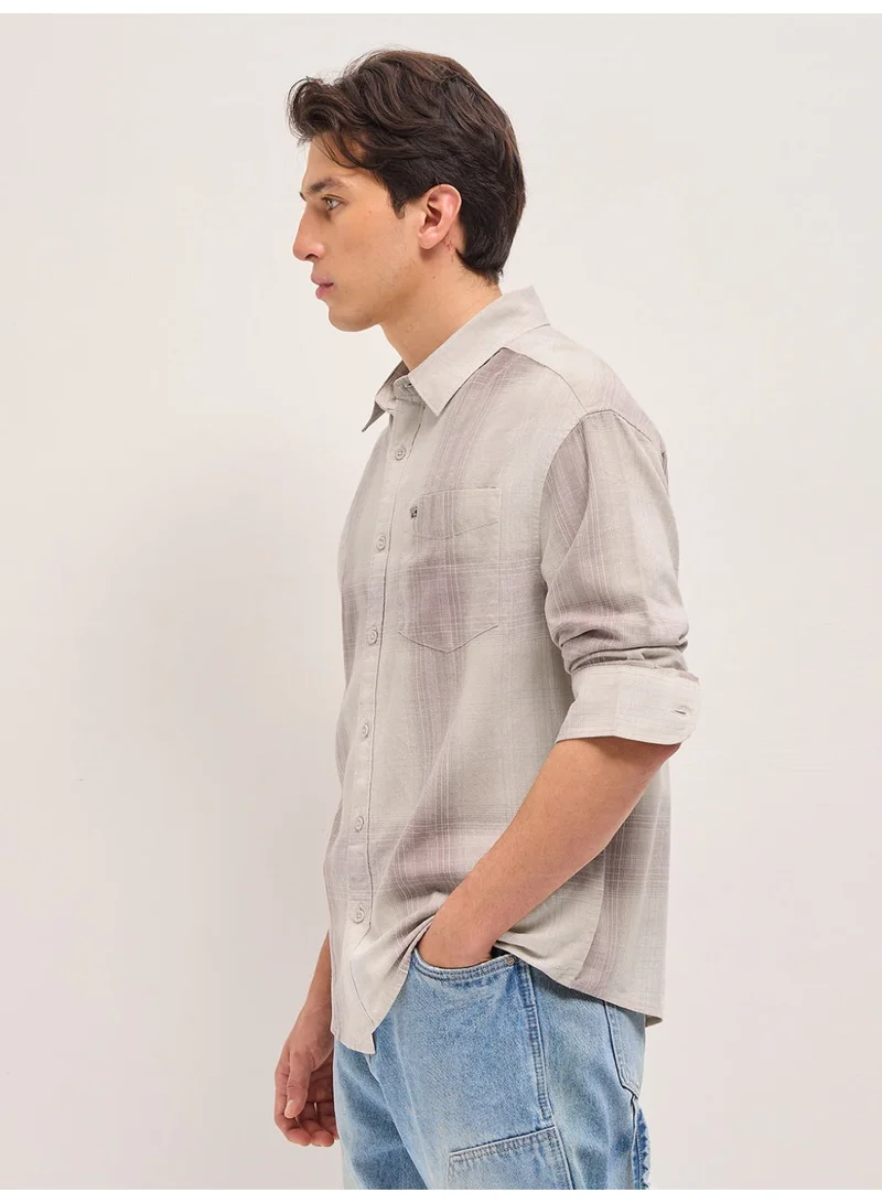 THE BEAR HOUSE  Men’s Long Sleeve Shirt – Classic, Comfortable and Stylish Essential for Work, Travel or Casual Outings for Men | Best Price UAE