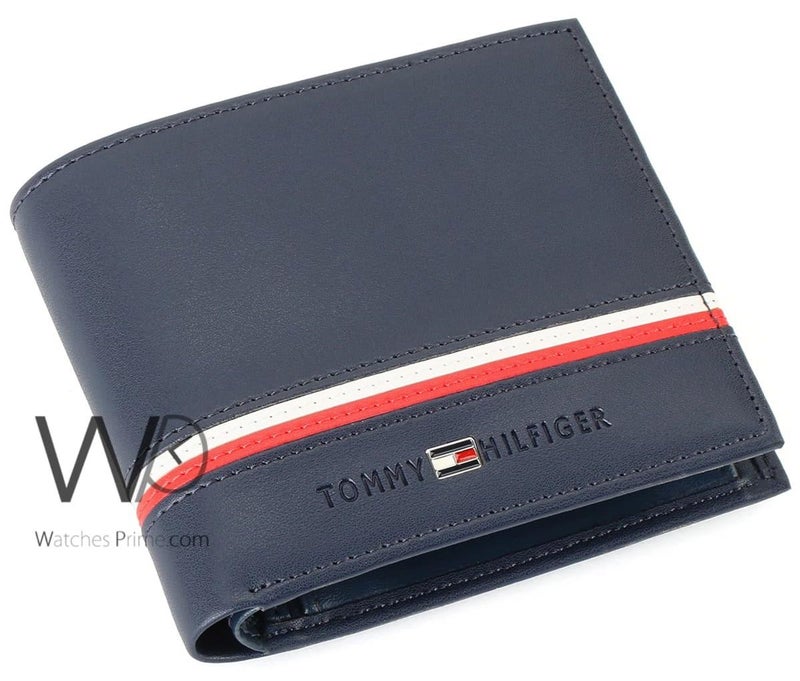 Tommy Hilfiger Denim Tommy Hilfiger Men's Genuine Leather Wallet - Blue - Image 1