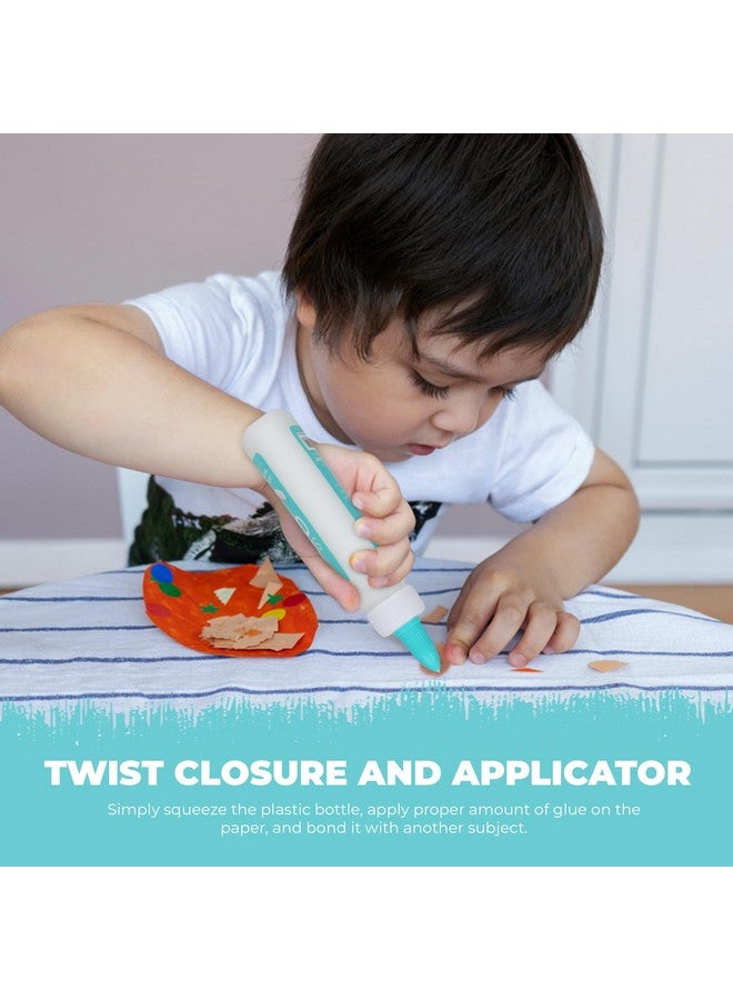 داريس غراء مدرسي قابل للغسل 4 أونصة - عبوة من 24 غراء أبيض للأطفال - غراء سائل قوي للغاية - غراء للطين والفنون والحرف اليدوية - زجاجة غراء بإغلاق ملتوي قابل للتعديل - Image 5