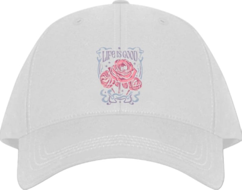 LIFE is GOOD Planets unisex baseball cap White