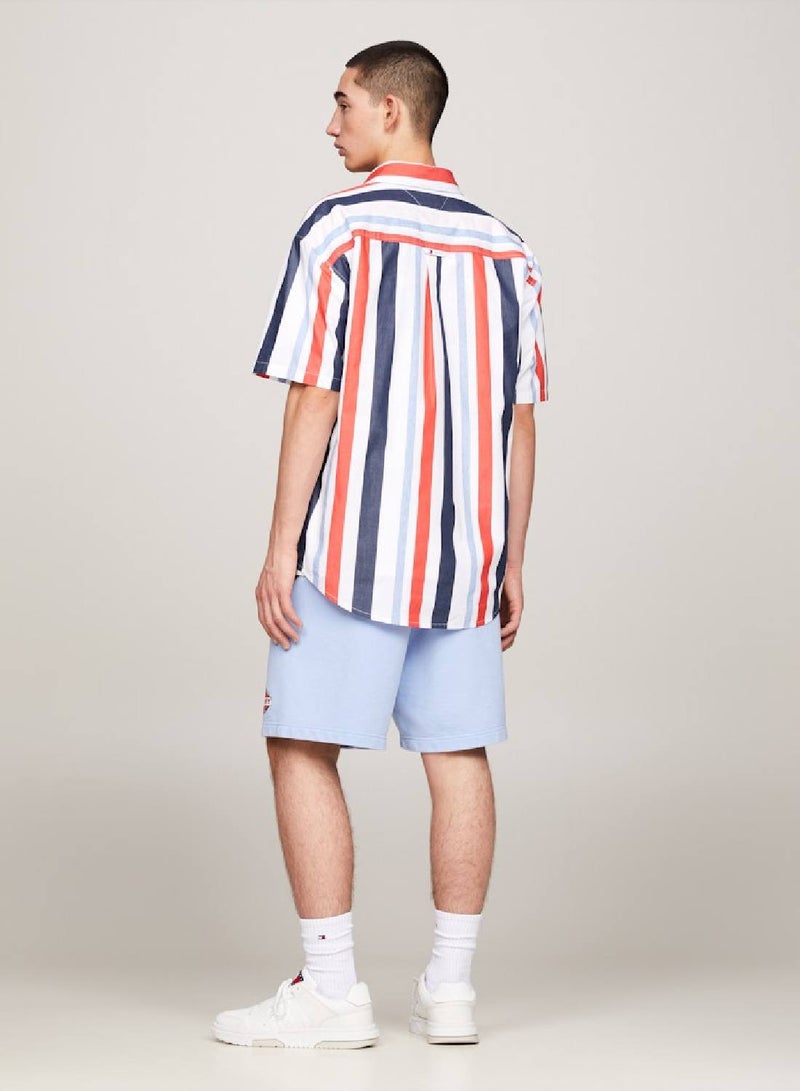 TOMMY JEANS Stripe Relaxed Short Sleeve Shirt - Image 2