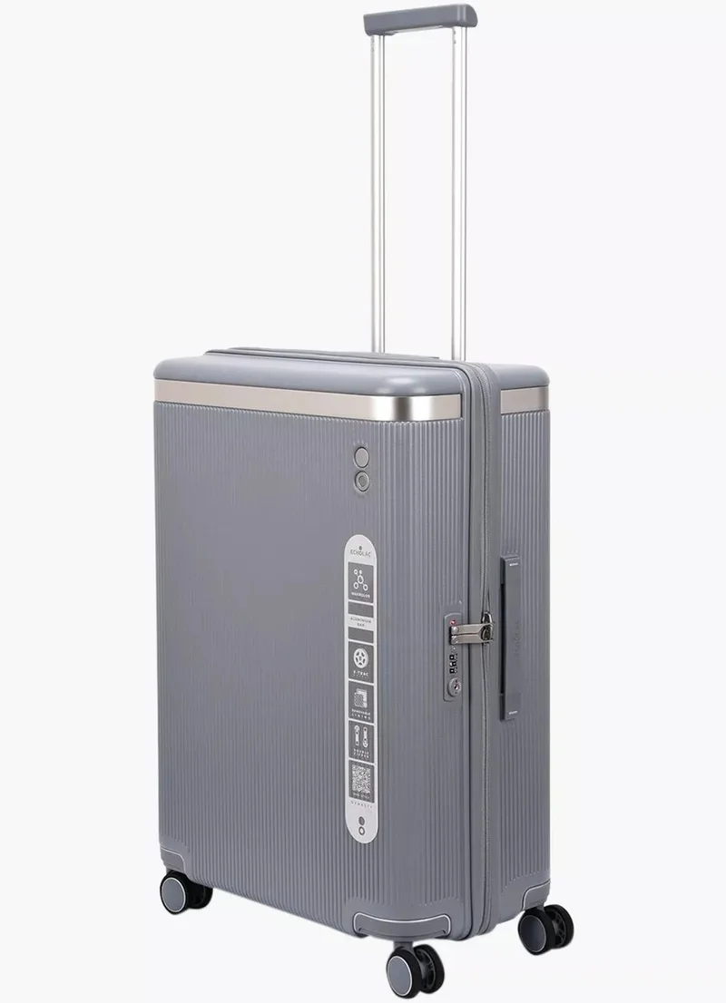 إيكولاك حقيبة سفر ترولي دايناستي 67 سم صلبة بعجلات مزدوجة غير قابلة للتوسيع