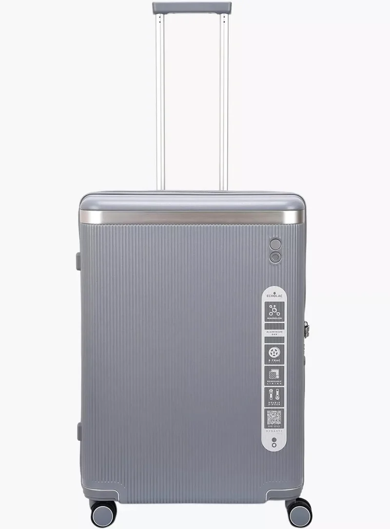 إيكولاك حقيبة سفر ترولي دايناستي 67 سم صلبة بعجلات مزدوجة غير قابلة للتوسيع