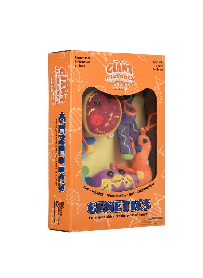 Giant Microbes GIANTmicrobes Genetics Themed Gift Box, Genetics Gifts, DNA Gifts, Genetic Counselor Gifts, Genealogy Gifts, Gifts for Genealogists, DNA Plush Keychain, Ancestry Gift, Funny Science Teacher Gifts - Image 1