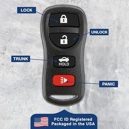 KeylessOption Key Fob for 2002 2003 2004 2005 2006 2007 2008 2009 2010 2011 2012 2013 2014 2015 2016 2017 Nissan Altima Maxima Sentra Infiniti Remote, 4-Button KBRASTU15, Programming Guide Included - Image 5