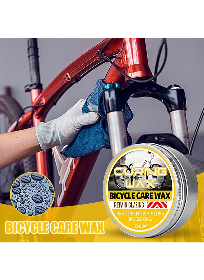 WILLIAM WEIR Bike Maintenance Wax, Mountain Bike Care Wax Car Body Scratch Paint Gloss Solid Wax Bike Refurbishment Wax Maintenance Gloss Coating Maintenance Scratch Polishing Car Wax  - Image 4