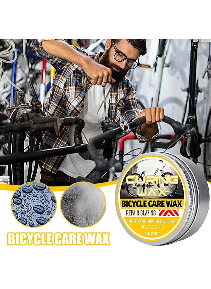 WILLIAM WEIR Bike Maintenance Wax, Mountain Bike Care Wax Car Body Scratch Paint Gloss Solid Wax Bike Refurbishment Wax Maintenance Gloss Coating Maintenance Scratch Polishing Car Wax  - Image 5