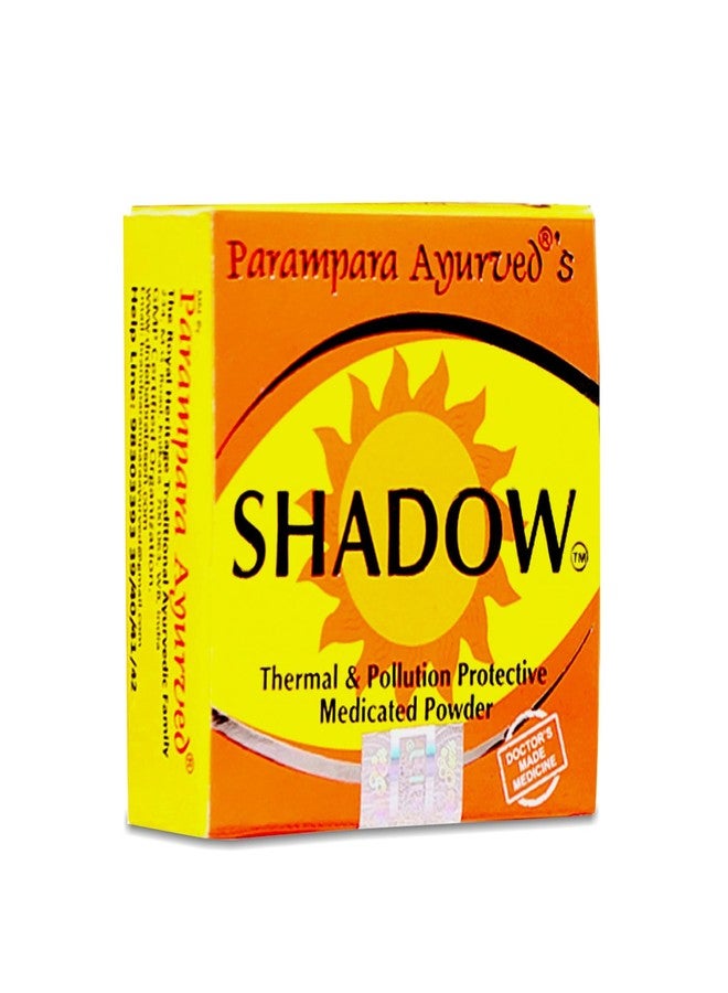 Parampara Ayurved Shadow Medicated Powder | Thermal & Pollution Protective Face & Body Powder with Arjuna, Yava, Guruchi & Kaolin | Ayurvedic Skin Shield for Daily Use | For All Skin Types | 20g - Image 1