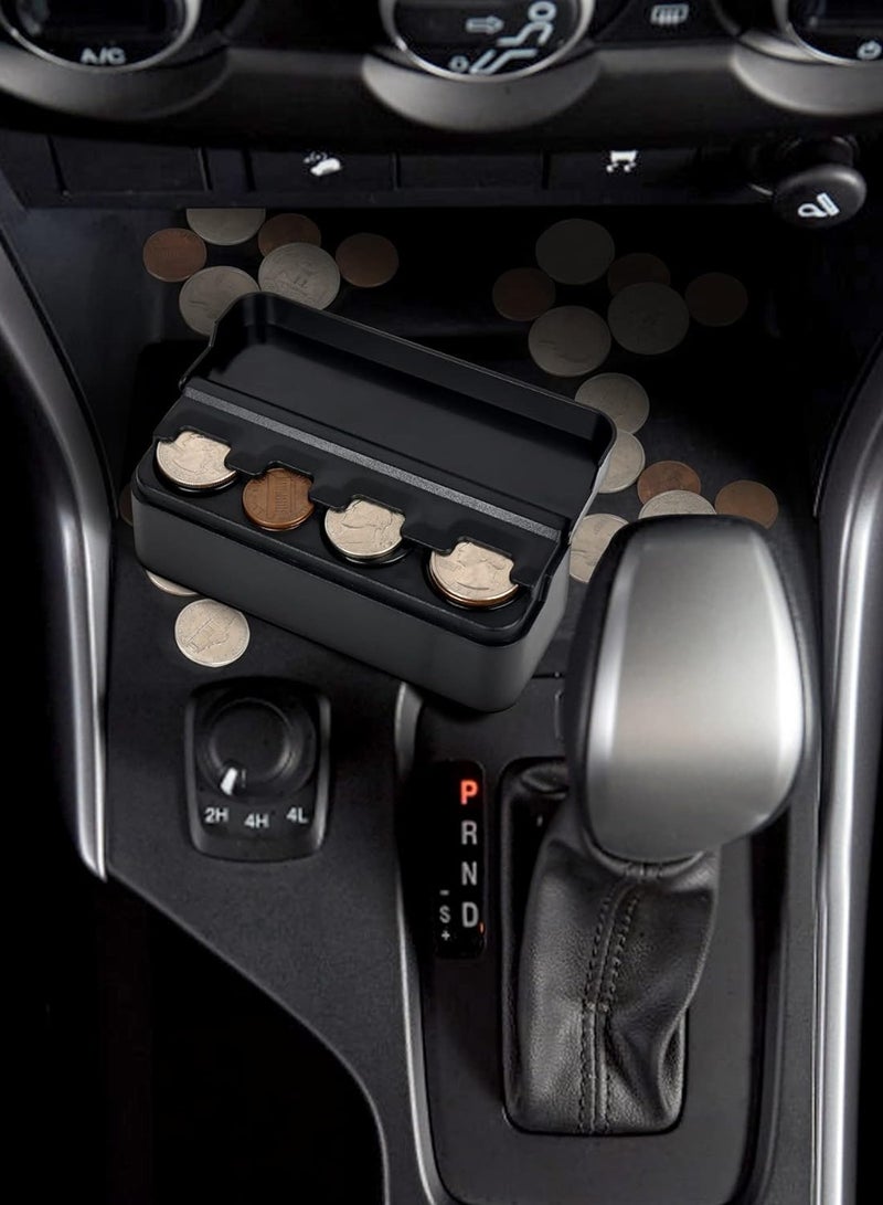 Generic Coin Holder for Car, Coin Change Organizer Compatible with Coins of Different Sizes, Dash-Mounted Holder Suitable for Most Cars, Trucks(Black)  - Image 5