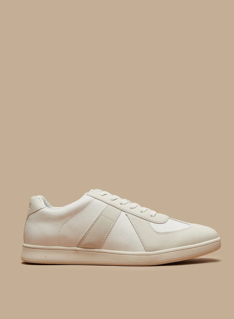 Lee Cooper Mens Panel Detail Sneakers with Lace Up Closure