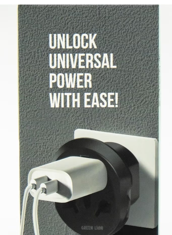 GREEN LION Universal Conversion Plug 2 UK - Black - Image 3