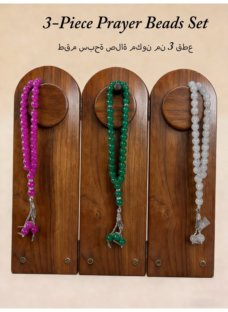 عام 3 قطع / 33 سرير صلاة زجاجي / تسبيح / 10 ملم - Image 1