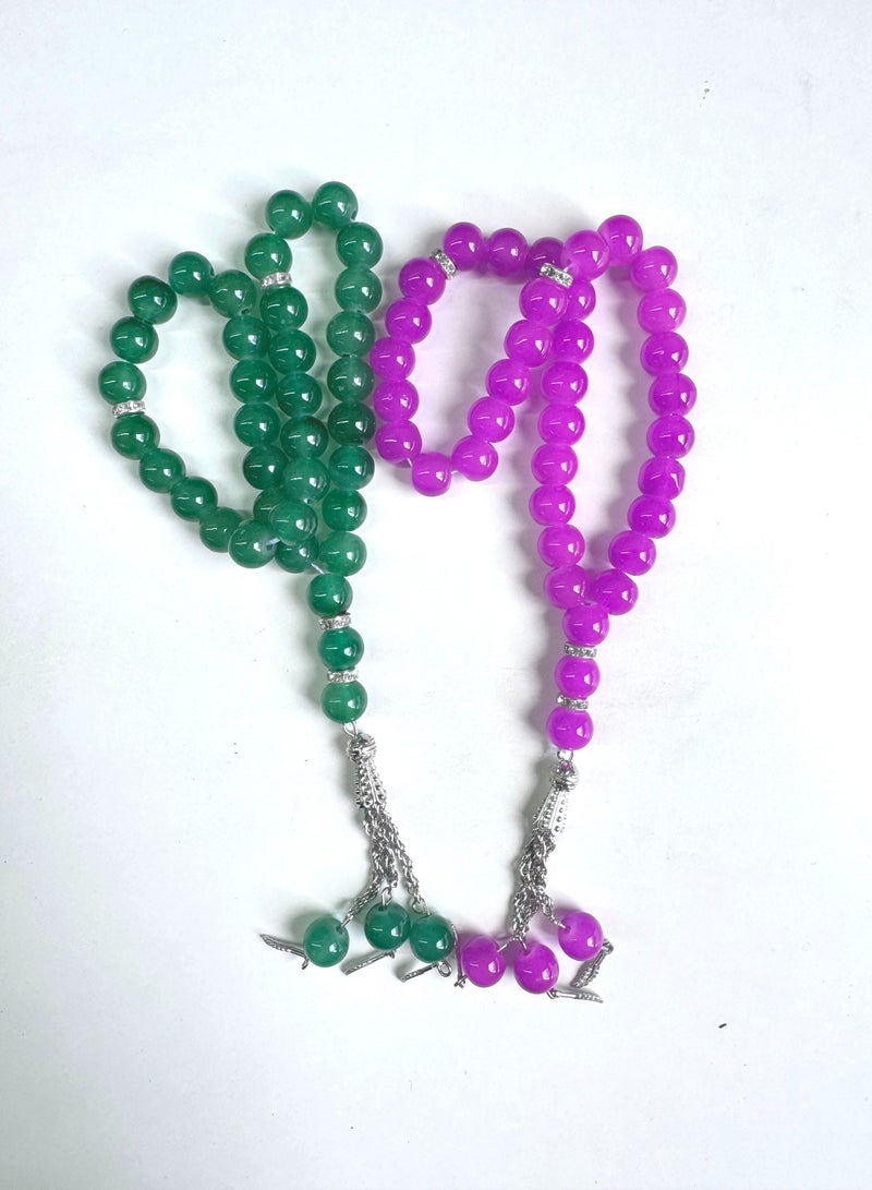 general 3 Pack/33 Glass Prayer Beads /Tasbih/10mm - Image 3
