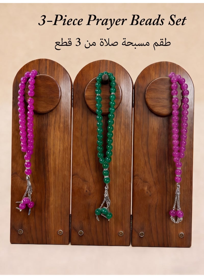 عام 3 قطع / 33 سرير صلاة زجاجي / تسبيح / 10 ملم - Image 1