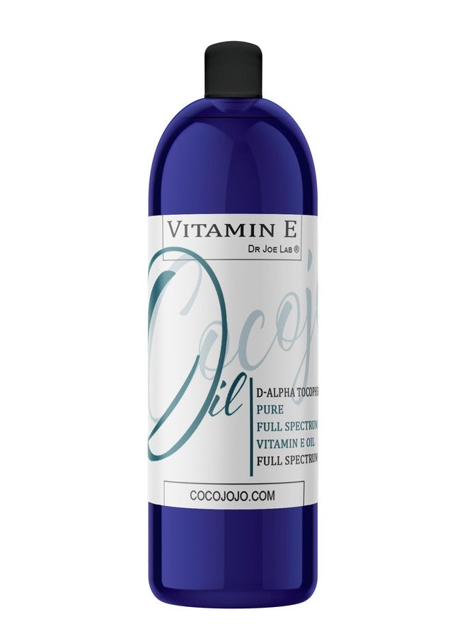 cocojojo Dr Joe Lab Vitamin E Oil for Skin, Hair, Face, Liquid Vitamin E Oil Full Spectrum Pure Natural, Moisturizes & Nourishes, Non-GMO - 32 Oz - Image 1