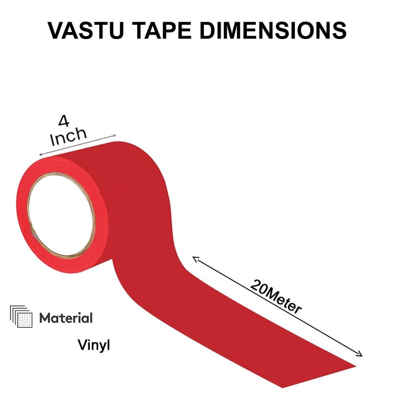 D-Fix شريط أرضيات فاستو الملون من الفينيل - بطول حوالي 20 متر وعرض 96 مم / 04 بوصة - 5 لفات لكل عبوة - تصحيح فاستو للمرحاض والمدخل (أحمر، أصفر، أخضر، أزرق وأبيض) - Image 5