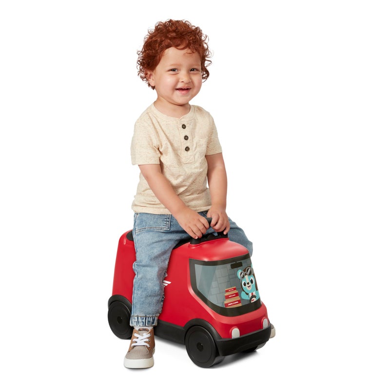 Radio Flyer Delivery Van Ride On Toy for Kids, Red Toddler Ride on Toy for Ages 2+ - Image 1