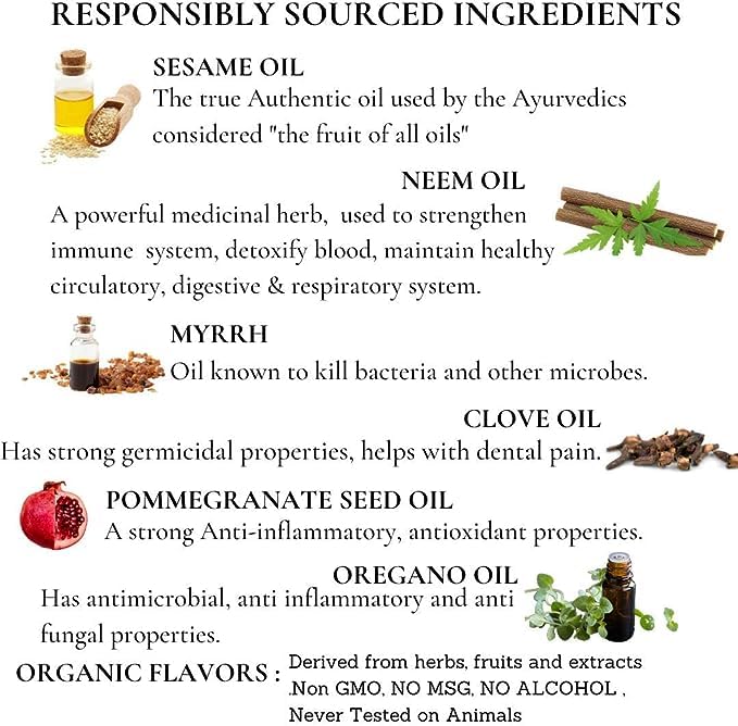 Dale Audrey Organic Oil Pulling for Teeth and Gums | Natural Cinnamon Flavored Oral Rinse Mouthwash | Essential Oils for Bad Breath | Ayurvedic Oil Pulling for Whitening Teeth & Fresh Breath, Family Size-32 FL Oz - Image 5