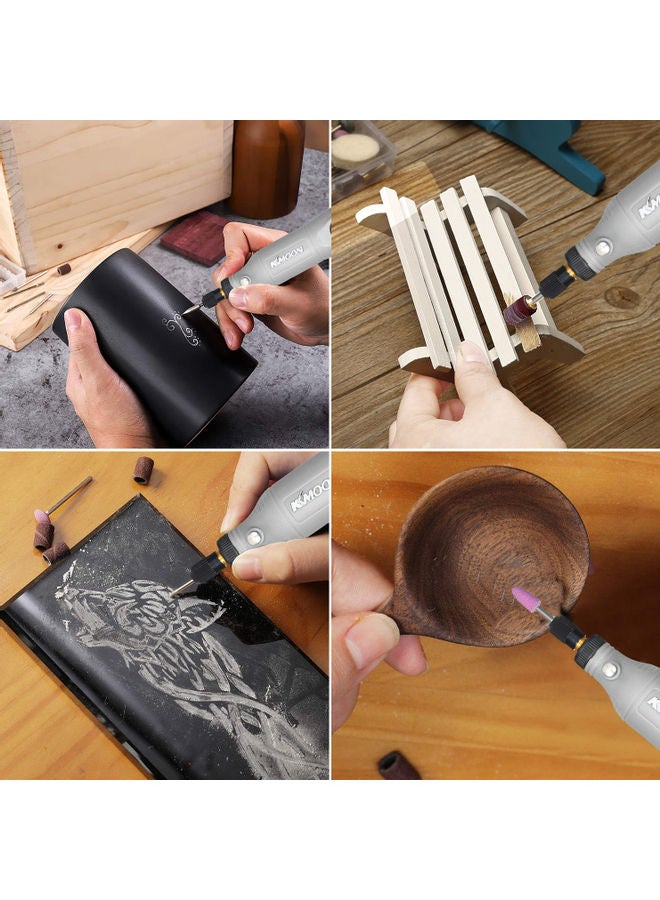 5-Speed Mini Grinder Set Grey/Black/Gold - Image 5