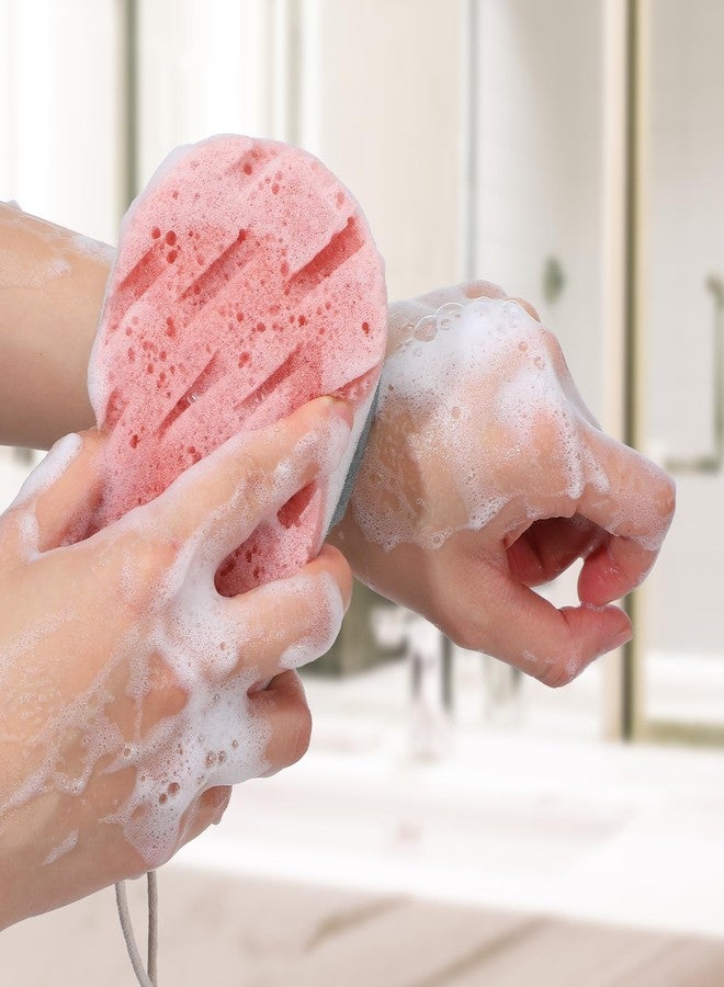 DOPENSPI 2 Pcs Soft Large Bath Sponges, 3 Layer Exfoliating Body Loofah Sponge for Shower Sponge for Women Men Bath Accessories - Image 2
