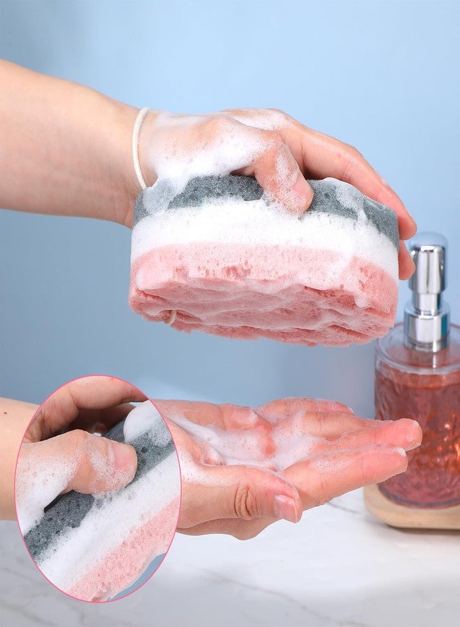 DOPENSPI 2 Pcs Soft Large Bath Sponges, 3 Layer Exfoliating Body Loofah Sponge for Shower Sponge for Women Men Bath Accessories - Image 5