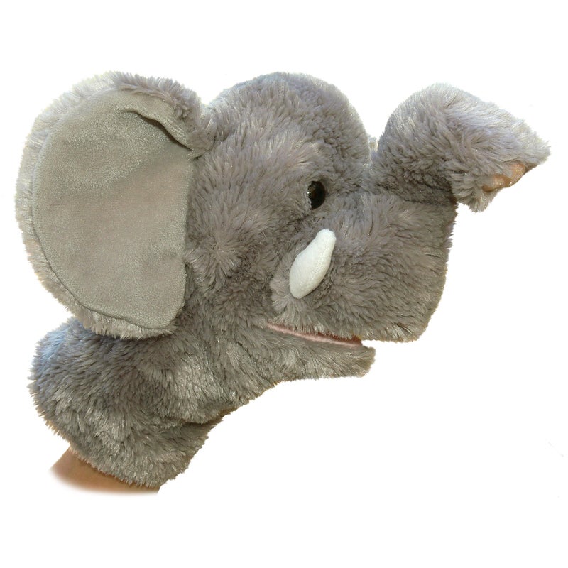 Aurora World - Hand Puppet - 10" Elephant, Multi