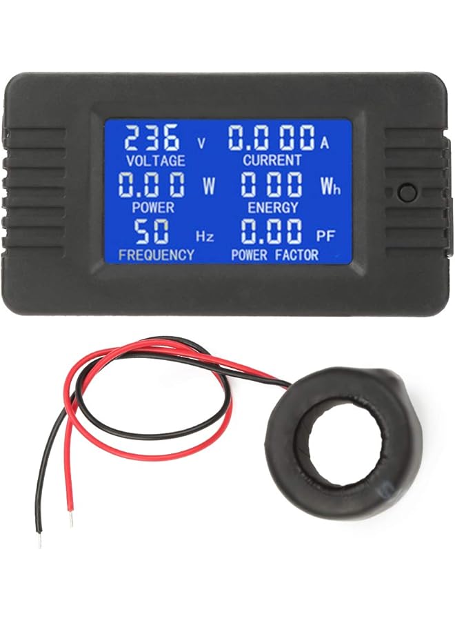 promass Multimeter Panel, AC Digital Current Voltage Power Energy Battery Monitor With Closed Type CT, 100A Digital Multimeter Voltage Meter Panel - Image 1