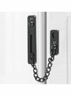 Y&D Stainless Steel Chain Door Guard with Spring Anti-Theft Press Lock, Punch Free Bedroom Home Apartment Hotel Security Sliding Safety Lock Easy Installation  - Image 4