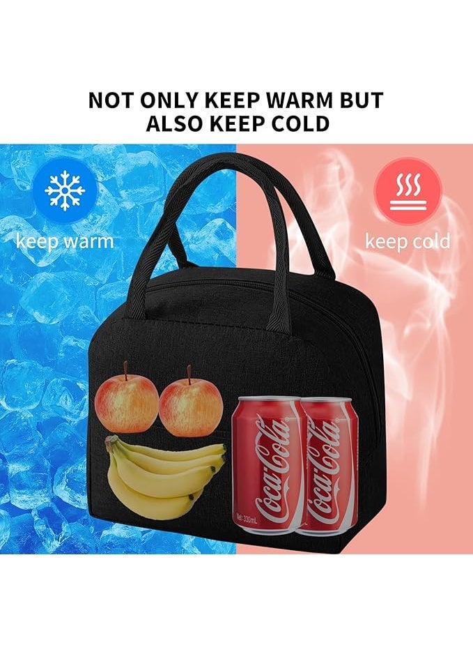 general Insulated Lunch Bag for Men and Women, Portable Thermal Lunch Tote with Utensil Pocket, Multi-Layer Waterproof Oxford Cloth with Reinforced Handles - Perfect for Work, Picnics, and Travel - Image 4