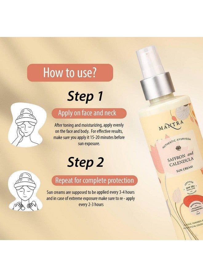Mantra Herbal Pollution Protect SPF 30+ UVA & UVB Sunscreen Gel 100 ml with Saffron And Calendula Sun Cream | Blue Light Protection & Oil free | Moisture boost formula | Water resistant | All Skin types - Image 5