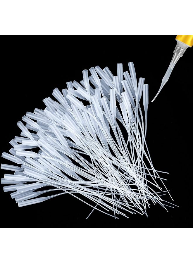 إيروريكس أطراف غراء دقيقة من البلاستيك، أطراف زجاجة غراء، أداة تمديد غراء دقيقة لمختبرات الهوايات والحرف اليدوية، موزعات لاصقة، 200 قطعة - Image 1