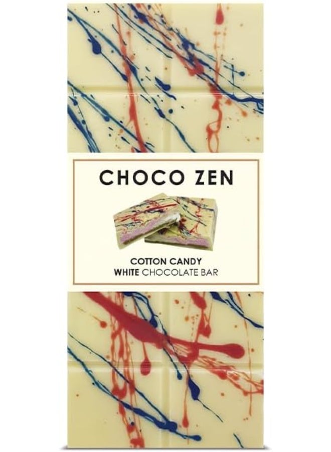 شوكو زين لوح شوكولاتة بيضاء بنكهة القطن من شوكو زين، 170 غرام - Image 2
