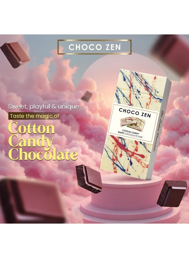 شوكو زين لوح شوكولاتة بيضاء بنكهة القطن من شوكو زين، 170 غرام - Image 4