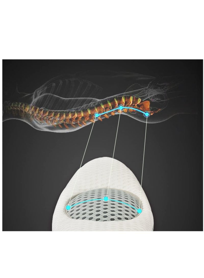 Lumbar Support Wedge Pillow Lower Back Pain Relief Sleep Bed Cushion Adjustable With 3D Air Mesh Technology Helpful In Before And After Pregnancy - Image 4